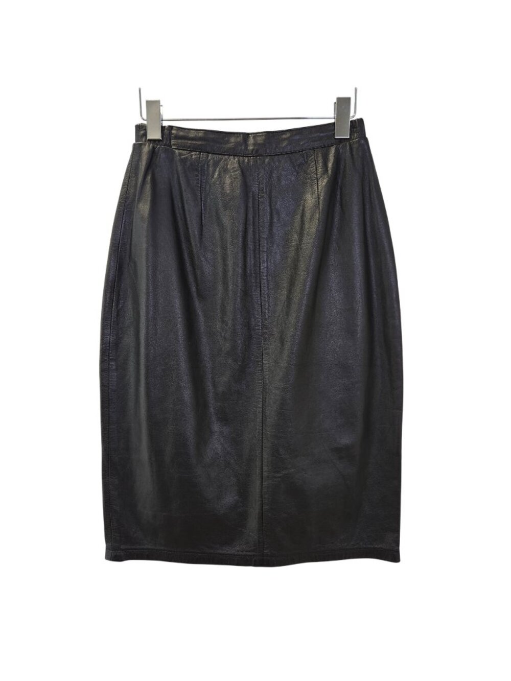 Jacqueline Ferrar Vintage 100% Leather Knee Length Skirt Size 6/8